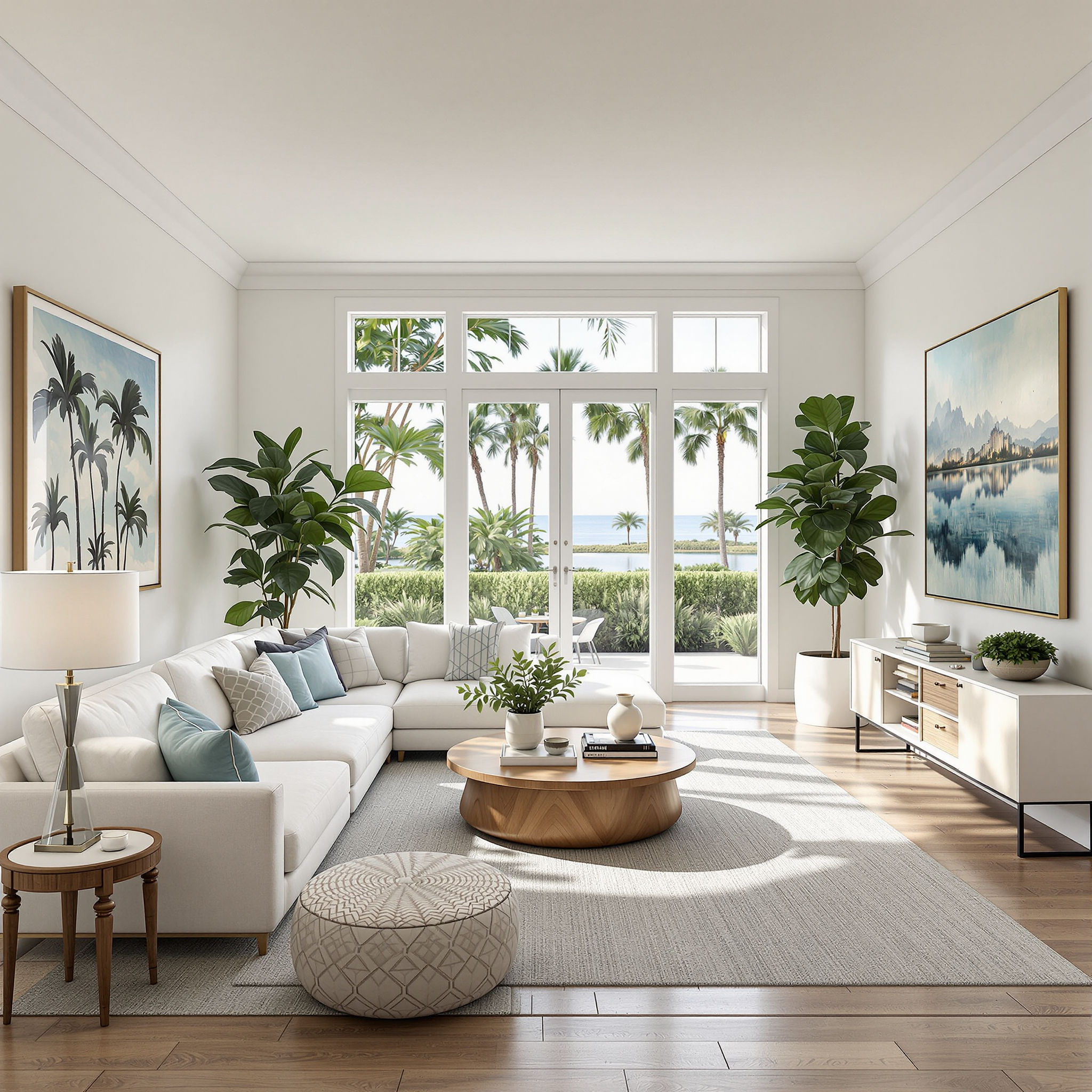 Beautifully Staged Living Room